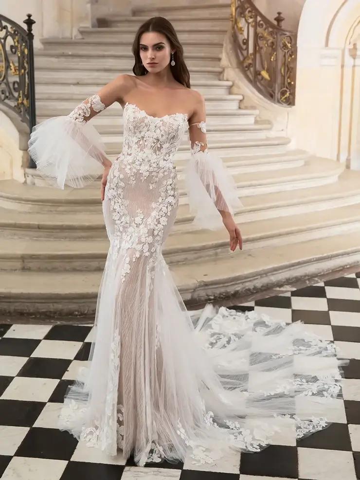 Model wearing an Elysee Bridal dress