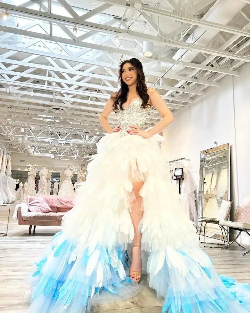 Chic eye-catching strapless sweetheart fitted sequin tiered ruffle mermaid evening  prom formal pageant Dress Gown