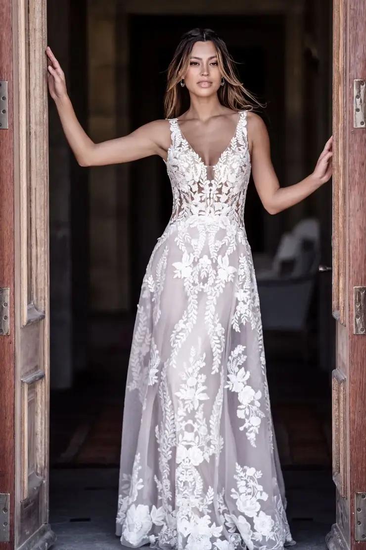 Model wearing an Allure Bridal dress. Mobile image