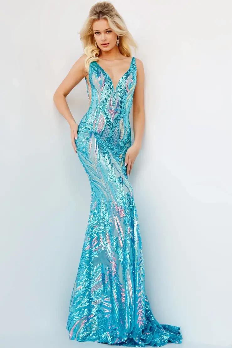 Model wearing a Jovani 22770 dress