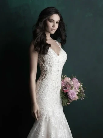 Allure Bridals Style #C504 #6 Champagne/Ivory/Nude thumbnail