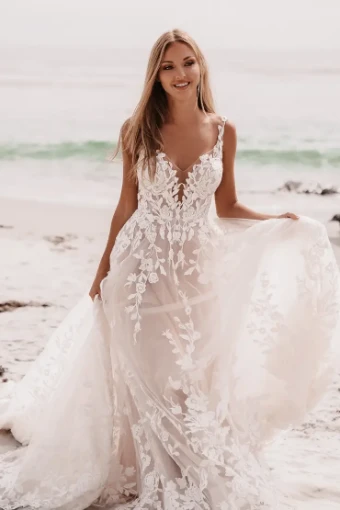 Allure Bridals Style #9904 #4 Desert/Champagne/Ivory/Nude thumbnail
