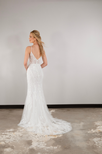 Essense of Australia Style #D3883 #9 (IV-LT) IVORY LACE AND TULLE OVER LATTE GOWN thumbnail