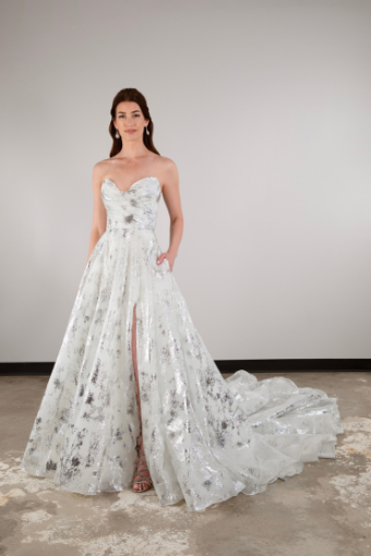 Essense of Australia Style #D3941 #8 (IV-IV) IVORY LUXE ORGANZA OVER IVORY GOWN thumbnail