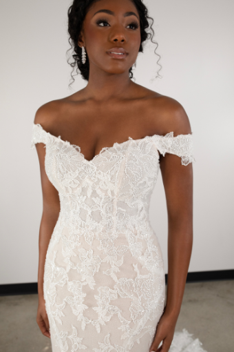 Essense of Australia Style #D3960 #10 (IV-RM) IVORY LACE AND TULLE OVER RUM GOWN thumbnail