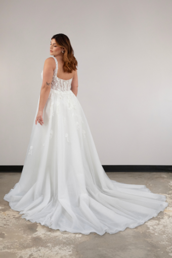 Essense of Australia Style #D4030 #14 (IV-RUM) IVORY LACE TULLE AND ROYAL ORGANZA OVER RUM GOWN thumbnail