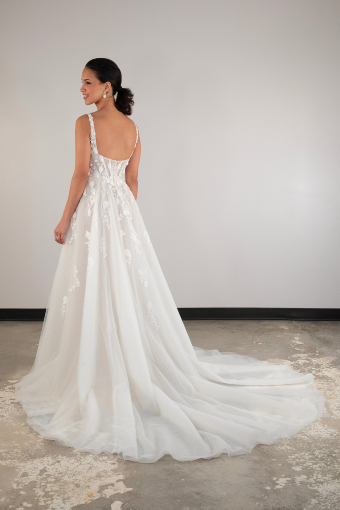 Essense of Australia Style #D4030 #11 (IV-RUM) IVORY LACE TULLE AND ROYAL ORGANZA OVER RUM GOWN thumbnail