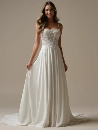 Maggie Sottero Style #AVERY #2 All Ivory (gown with Ivory Illusion) thumbnail