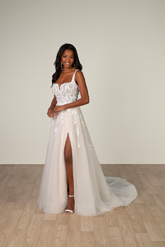 Stella York Style #7965 #8 (IVIV-PL) IVR LACE TULLE & REGAL ORGANZA OV IVR GOWN W PLN TULLE PLNG thumbnail