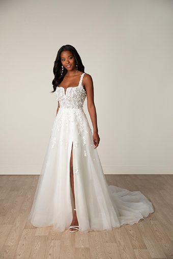 Stella York Style #7965 #10 (IVIV-PL) IVR LACE TULLE & REGAL ORGANZA OV IVR GOWN W PLN TULLE PLNG thumbnail