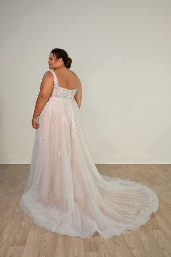 Stella York Style #7965 #12 (IVIV-PL) IVR LACE TULLE & REGAL ORGANZA OV IVR GOWN W PLN TULLE PLNG thumbnail