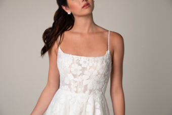 Stella York Style #8041 #10 (IV-IV) IVORY LACE TULLE AND ROYAL ORGANZA OVER IVORY GOWN thumbnail