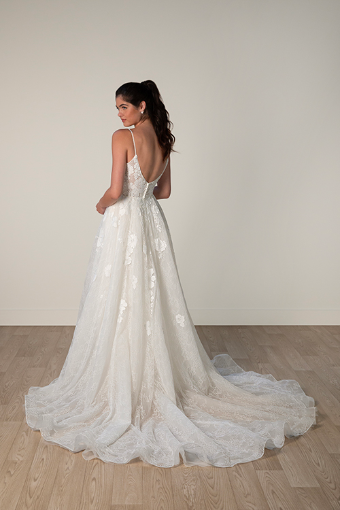 Stella York Style #8041 #9 (IV-IV) IVORY LACE TULLE AND ROYAL ORGANZA OVER IVORY GOWN thumbnail