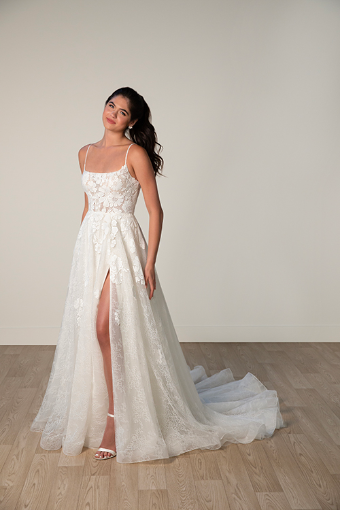 Stella York Style #8041 #8 (IV-IV) IVORY LACE TULLE AND ROYAL ORGANZA OVER IVORY GOWN thumbnail