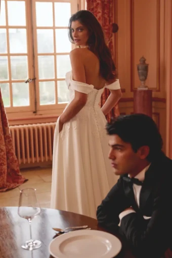 Justin Alexander Style #Julianna #1 Off White/Ivory thumbnail