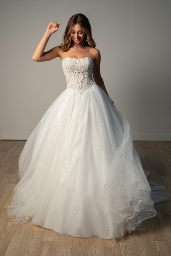 Stella York Style #SY8301 #10 default (IM-IV) IVORY GOWN W MOSCATO ORGANZA LINED BODICE thumbnail