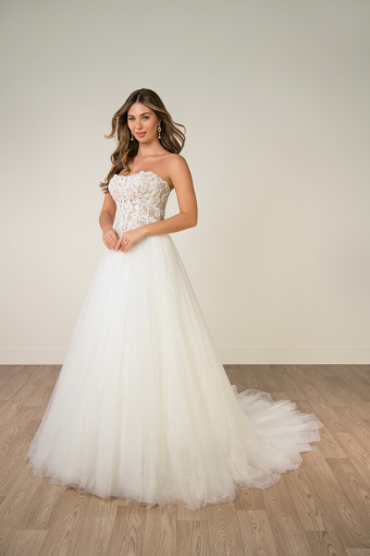 Stella York Style #SY8301 #8 (IM-IV) IVORY GOWN W MOSCATO ORGANZA LINED BODICE thumbnail