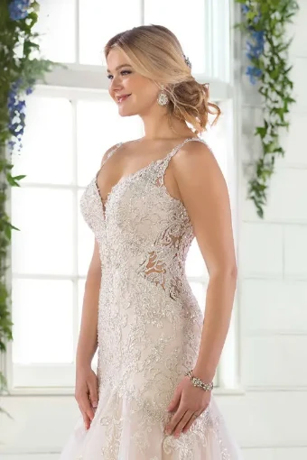 Essense of Australia Style #D2844 #7 Ivory/Silver/Moscato/Porcelain thumbnail