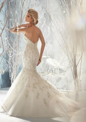 Morilee Style #1963 #2 White/Silver thumbnail