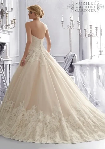 Morilee Style #2674 #2 Ivory/Champagne/Rum thumbnail