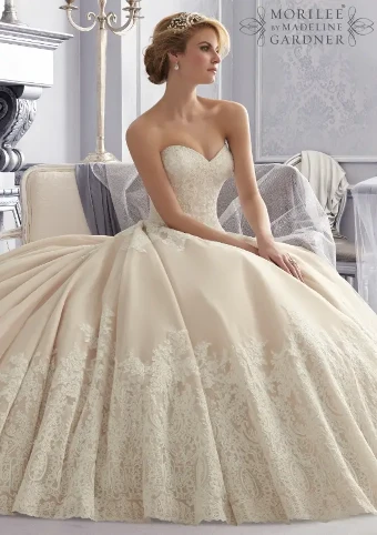 Morilee Style #2674 #3 Ivory/Champagne/Rum thumbnail