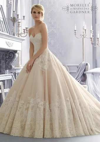 Morilee Style #2674 #0 default Ivory/Champagne/Rum thumbnail